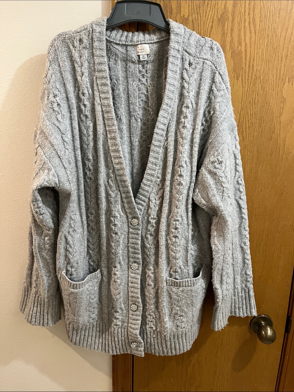 A New Day Button Up Cardigan Sweater 
Size XL
